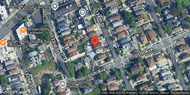 Aerial map of 436 134 STREET, Queens