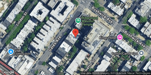 Aerial map of 1116 GATES AVENUE, Brooklyn