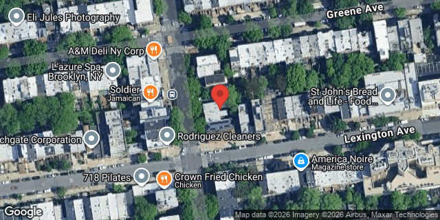 Aerial map of 97 MALCOLM X BOULEVARD, Brooklyn