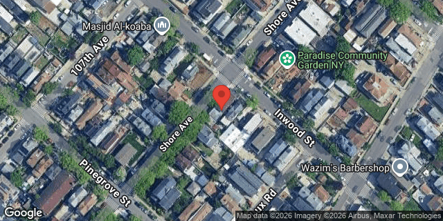 Aerial map of 107-24 INWOOD STREET, Queens