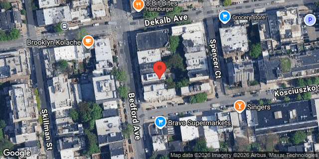 Aerial map of 983 BEDFORD AVENUE, Brooklyn