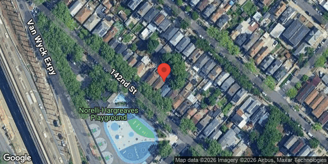 Aerial map of 104-51 142 STREET, Queens