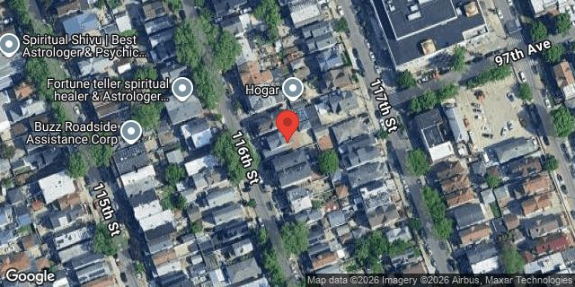 Aerial map of 95-43 116 STREET, Queens