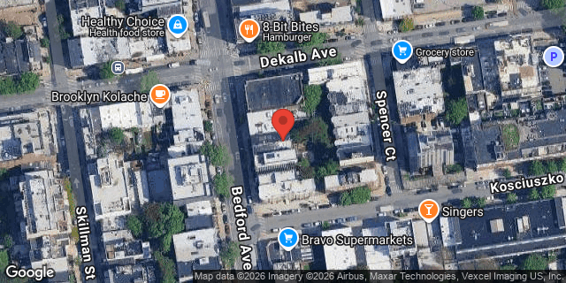Aerial map of 979 BEDFORD AVENUE, Brooklyn
