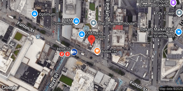 Aerial map of 515 FULTON STREET, Brooklyn