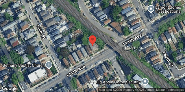 Aerial map of 158-17 111 AVENUE, Queens