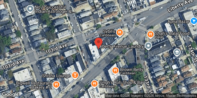 Aerial map of 132-05 LIBERTY AVENUE, Queens