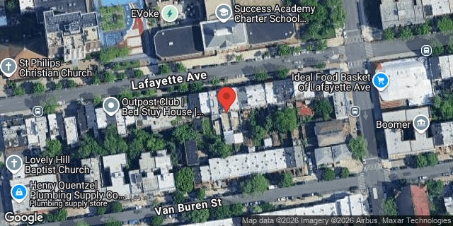 Aerial map of 804 LAFAYETTE AVENUE, Brooklyn