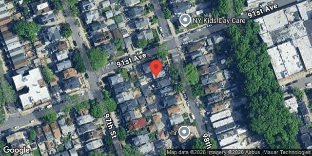Aerial map of 91-06 98 STREET, Queens
