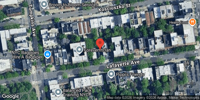 Aerial map of 723 LAFAYETTE AVENUE, Brooklyn