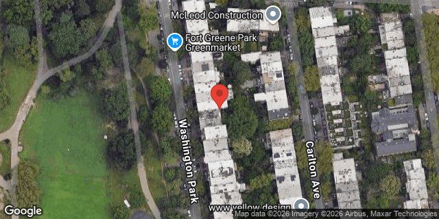 Aerial map of 189 WASHINGTON PARK, Brooklyn