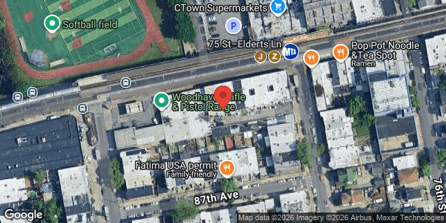 Aerial map of 74-24 JAMAICA AVENUE, Queens