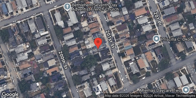 Aerial map of 119-26 201 STREET, Queens