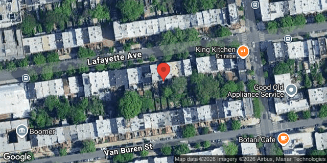 Aerial map of 872 LAFAYETTE AVENUE, Brooklyn