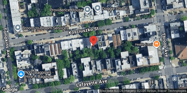 Aerial map of 268A KOSCIUSZKO STREET, Brooklyn