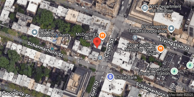 Aerial map of 86 COURT STREET, Brooklyn