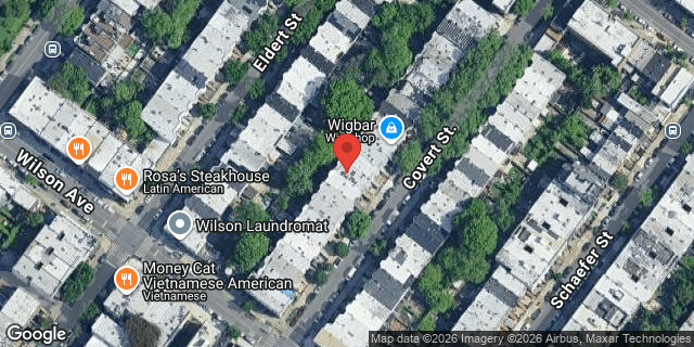 Aerial map of 237 COVERT STREET, Brooklyn