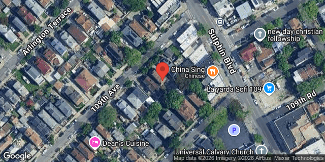Aerial map of 147-50 109 AVENUE, Queens