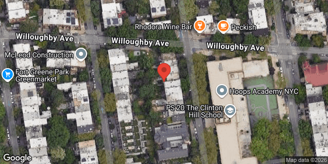 Aerial map of 208 ADELPHI STREET, Brooklyn