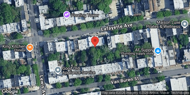 Aerial map of 918 LAFAYETTE AVENUE, Brooklyn