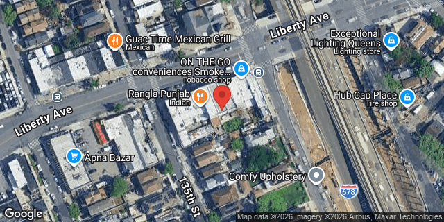 Aerial map of 135-12 LIBERTY AVENUE, Queens