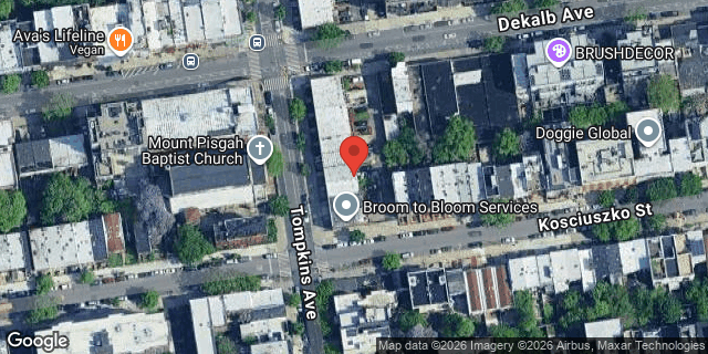 Aerial map of 221 TOMPKINS AVENUE, Brooklyn