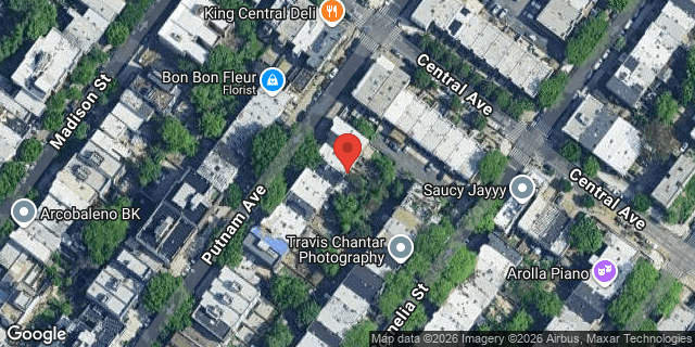 Aerial map of 1244 PUTNAM AVENUE, Brooklyn