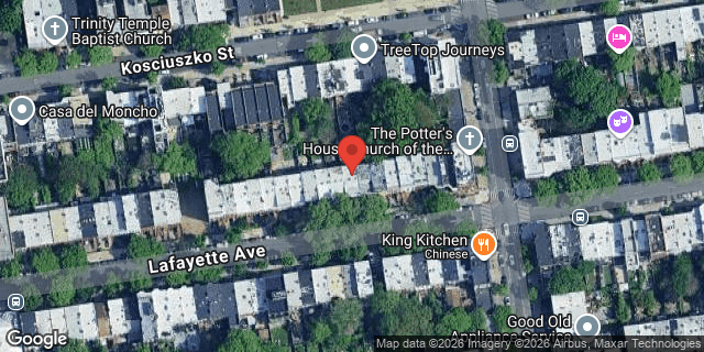 Aerial map of 879 LAFAYETTE AVENUE, Brooklyn