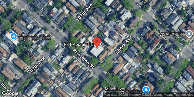 Aerial map of 107-15 PRINCETON STREET, Queens