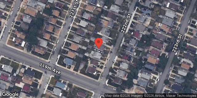 Aerial map of 118-48 222 STREET, Queens