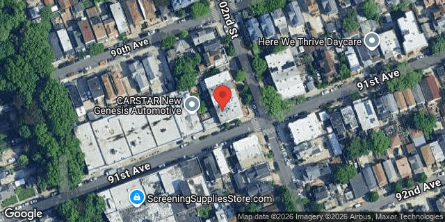 Aerial map of 90-18 102 STREET, Queens