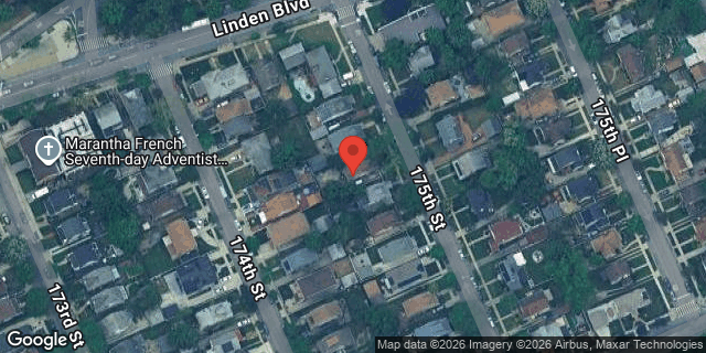 Aerial map of 114-20 175 STREET, Queens