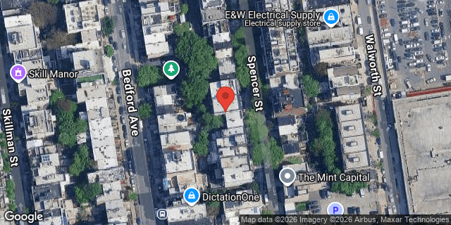 Aerial map of 218 SPENCER STREET, Brooklyn