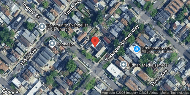 Aerial map of 106-17 INWOOD STREET, Queens