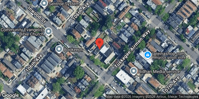 Aerial map of 106-15 INWOOD STREET, Queens