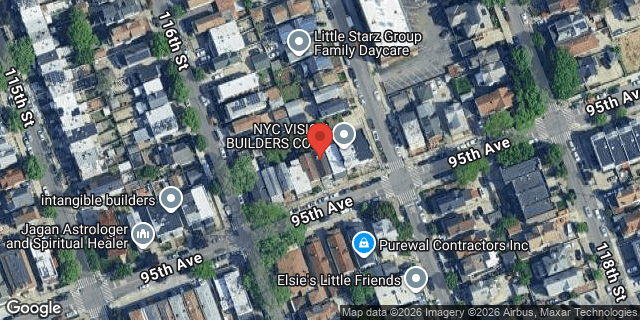 Aerial map of 116-11 95 AVENUE, Queens