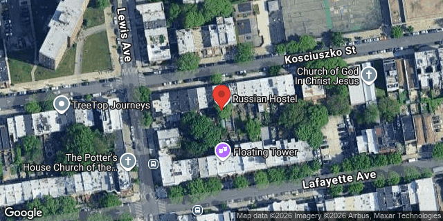 Aerial map of 446 KOSCIUSZKO STREET, Brooklyn