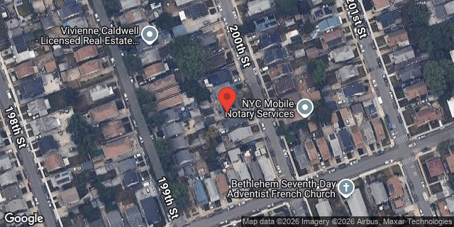 Aerial map of 118-42 200 STREET, Queens