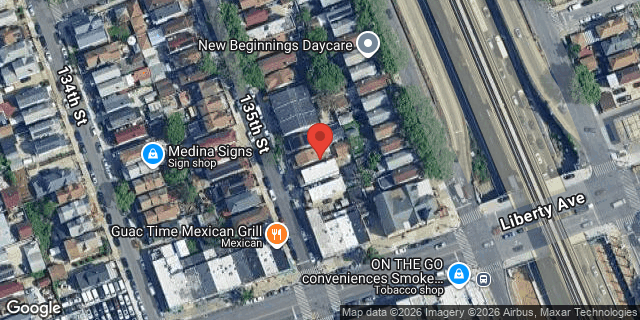 Aerial map of 102-33 135 STREET, Queens