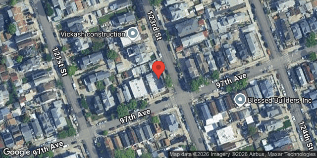 Aerial map of 121-23 97 AVENUE, Queens