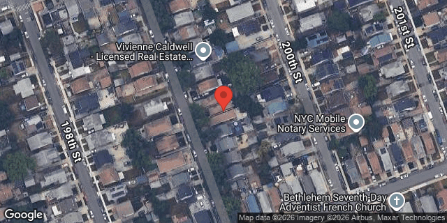 Aerial map of 118-33 199 STREET, Queens