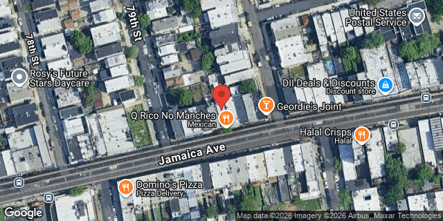 Aerial map of 79-11 JAMAICA AVENUE, Queens