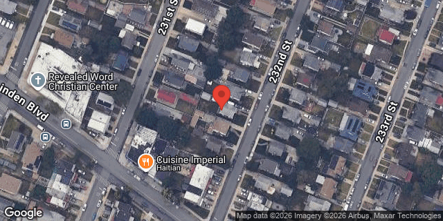 Aerial map of 116-52 232 STREET, Queens