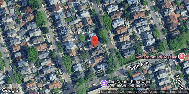 Aerial map of 87-76 96 STREET, Queens