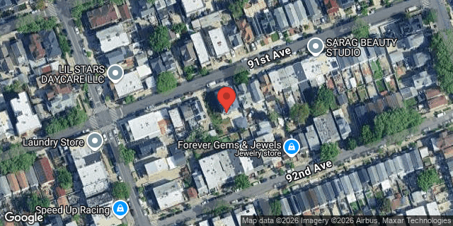 Aerial map of 104-24 91 AVENUE, Queens