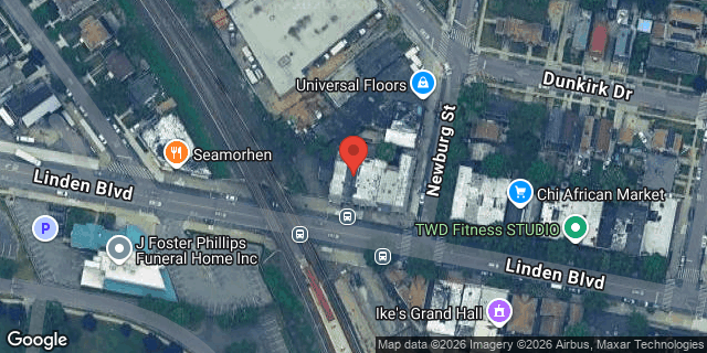 Aerial map of 180-23 LINDEN BOULEVARD, Queens