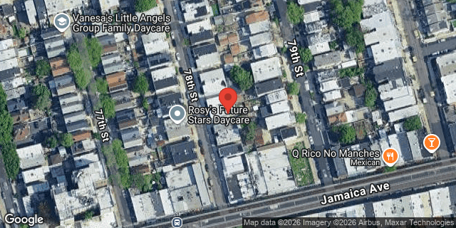 Aerial map of 86-35 78 STREET, Queens