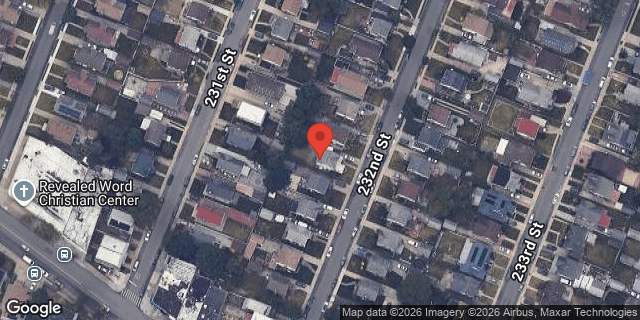 Aerial map of 116-40 232 STREET, Queens