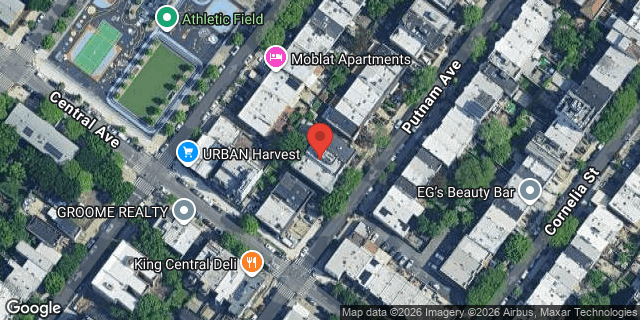 Aerial map of 1277 PUTNAM AVENUE, Brooklyn
