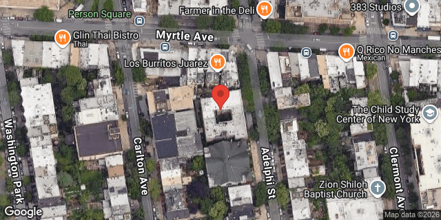Aerial map of 158 ADELPHI STREET, Brooklyn